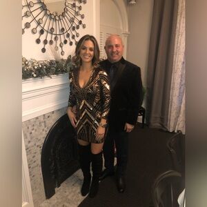 Your favorite holiday party mini dress!